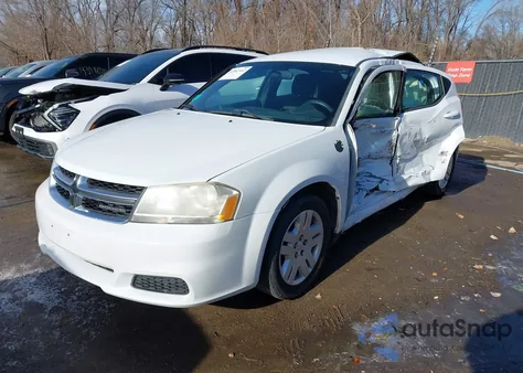 2012 Dodge Avenger Se from USA, damaged, VIN 1C3CDZAB8CN151010